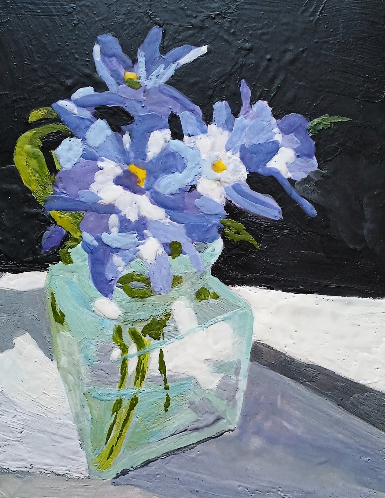 Blue Jar Blossoms