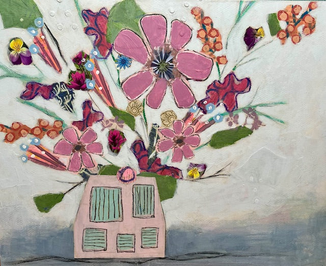 Friends in a Pink Vase