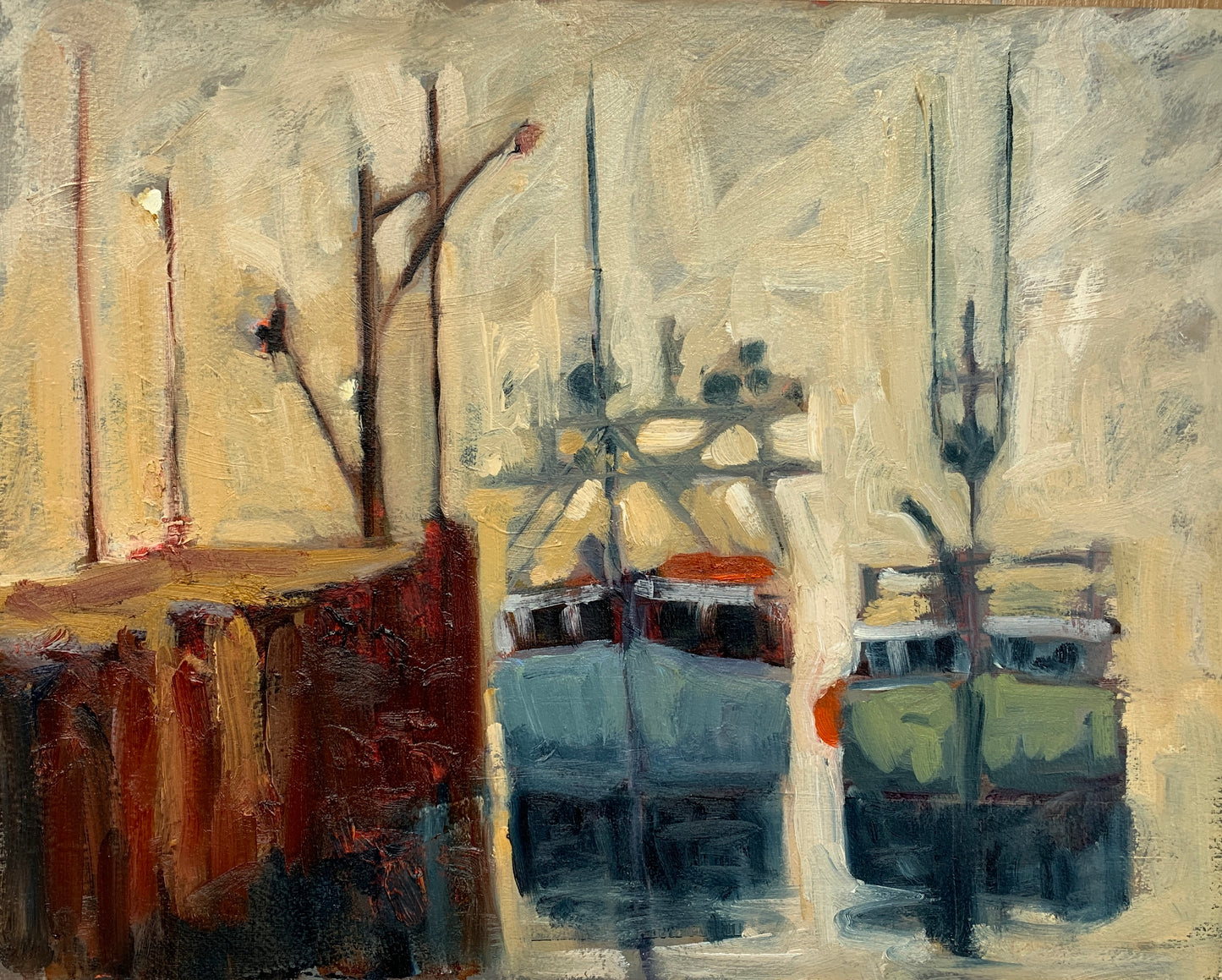 Boats in the Fog