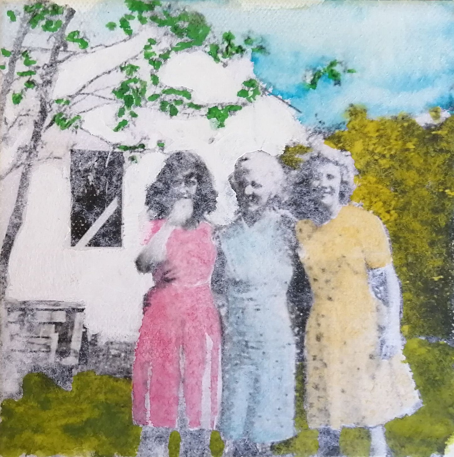 Aunt Millie with Nieces Jean & Marion 1945