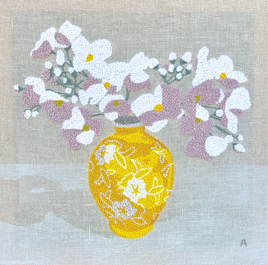 Cuckoo flowers in Yellow Vase