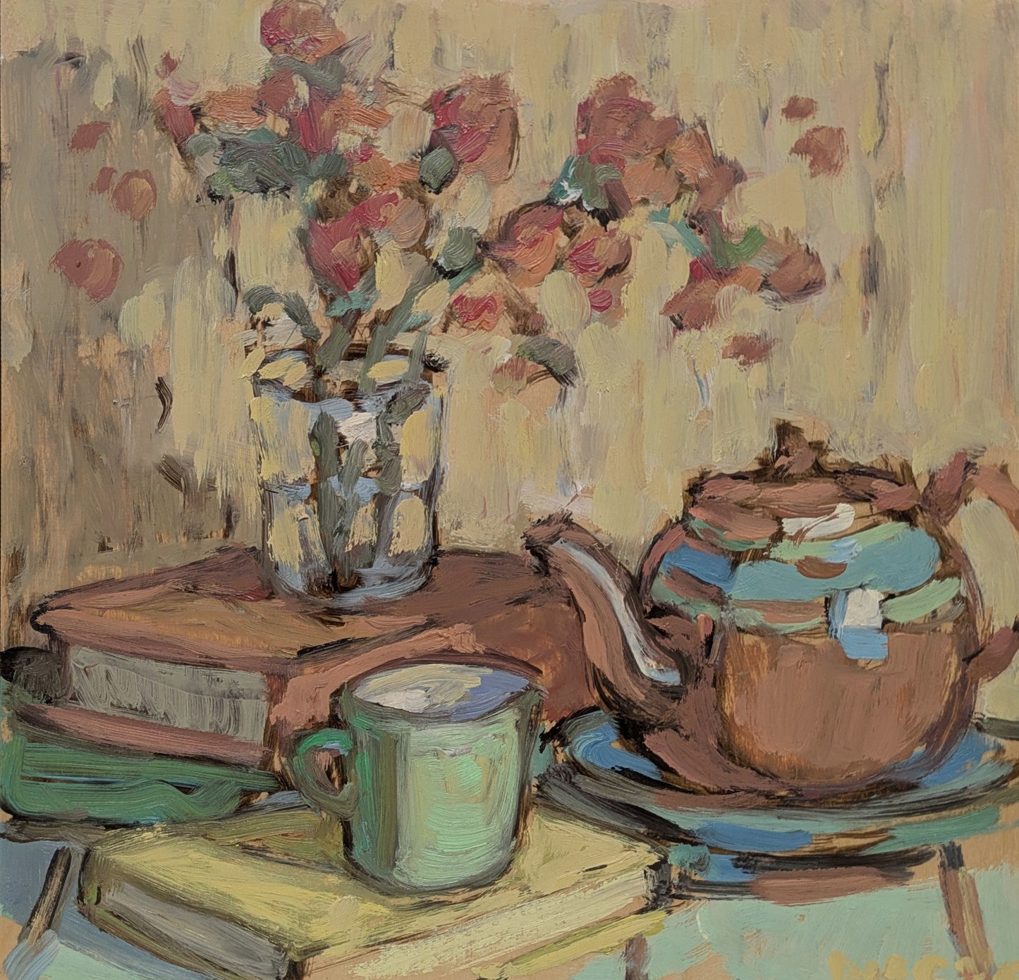 Brown Betty and Roses