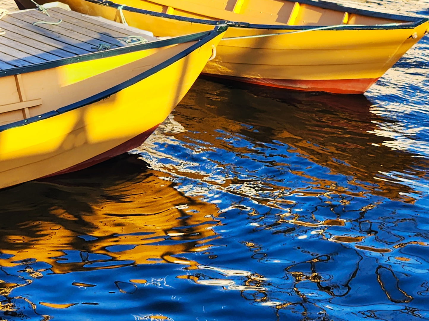 Dories - Reflections in the Harbour 1/5