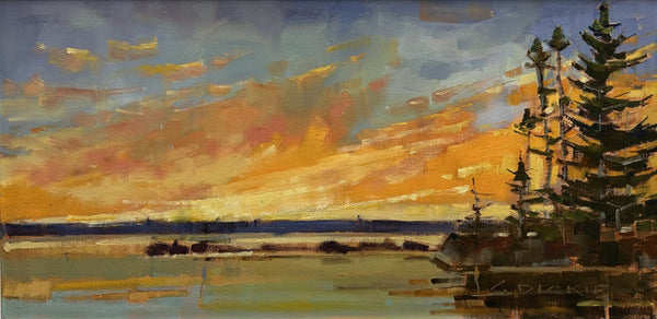 Sunset on Card Lake