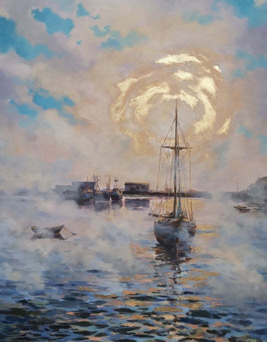 Alexander Koltakov - Golden Light Over the Bay