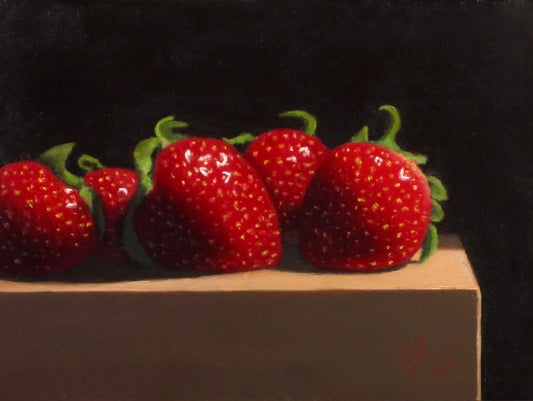 Berries on Wood Block #2