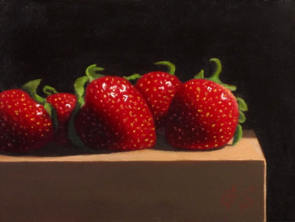 Berries on Wood Block #2