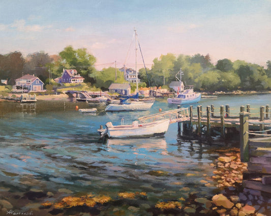 Blue Morning by the Wharf
