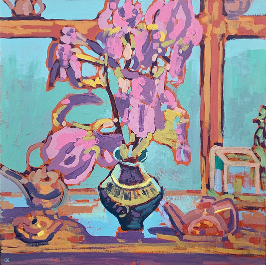 Irises and Teapots