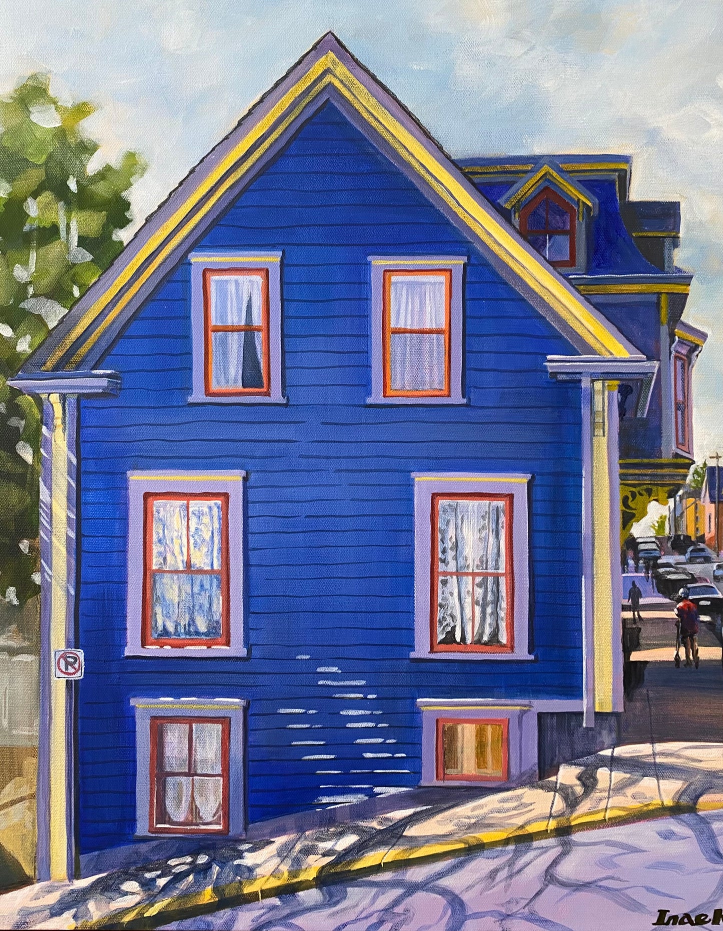 A Blue House in Lunenburg