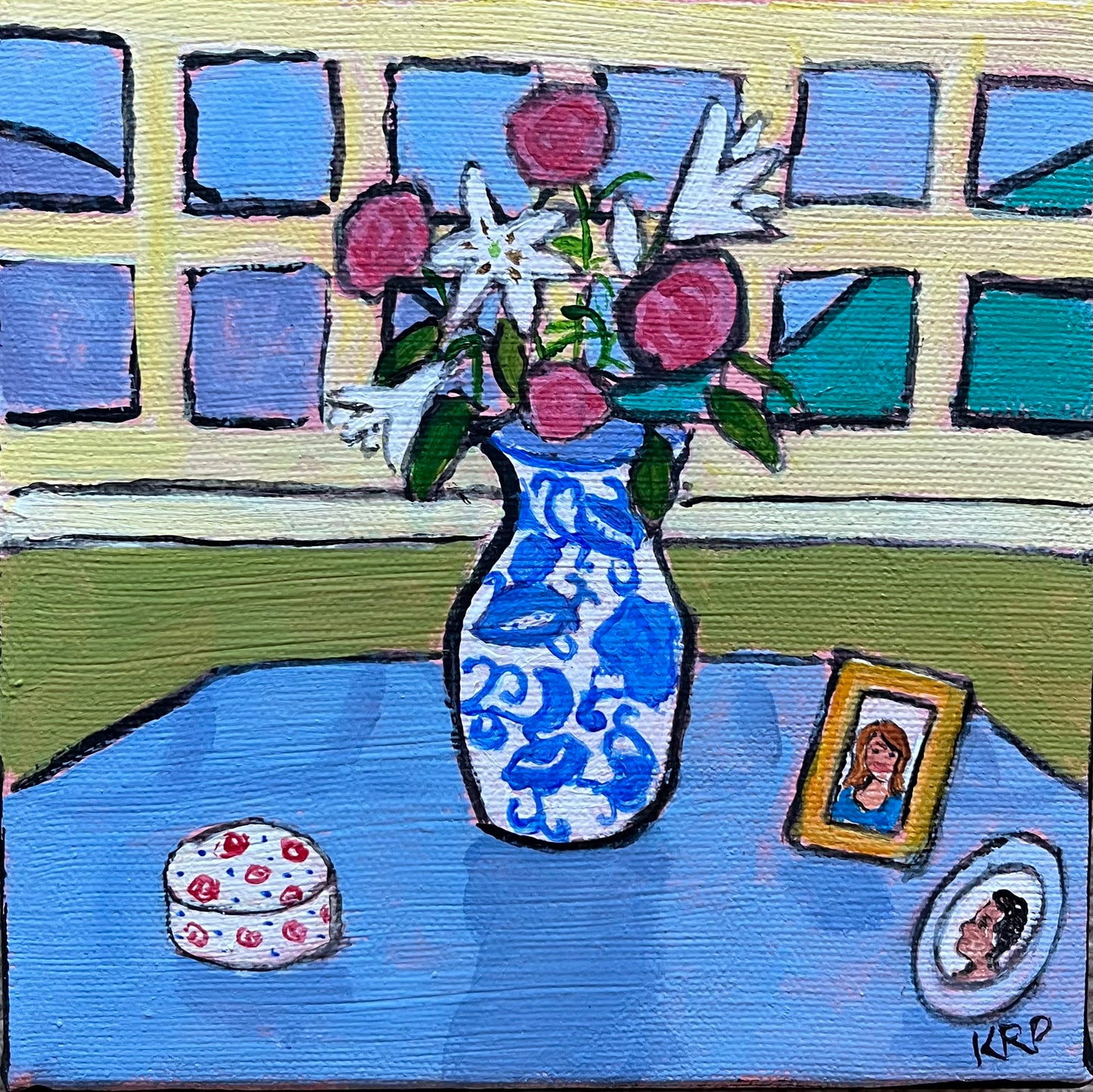 Flowers in Chinese Vase