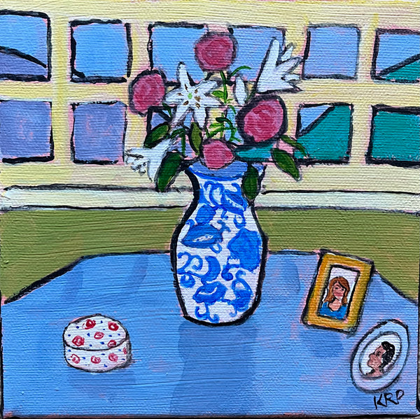 Flowers in Chinese Vase