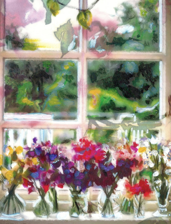 Flower Vases in Window