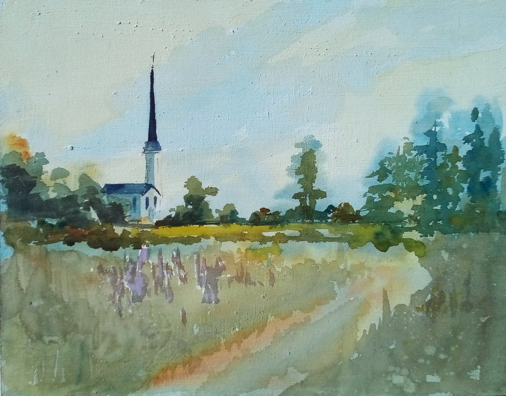 Lupin Field and Church