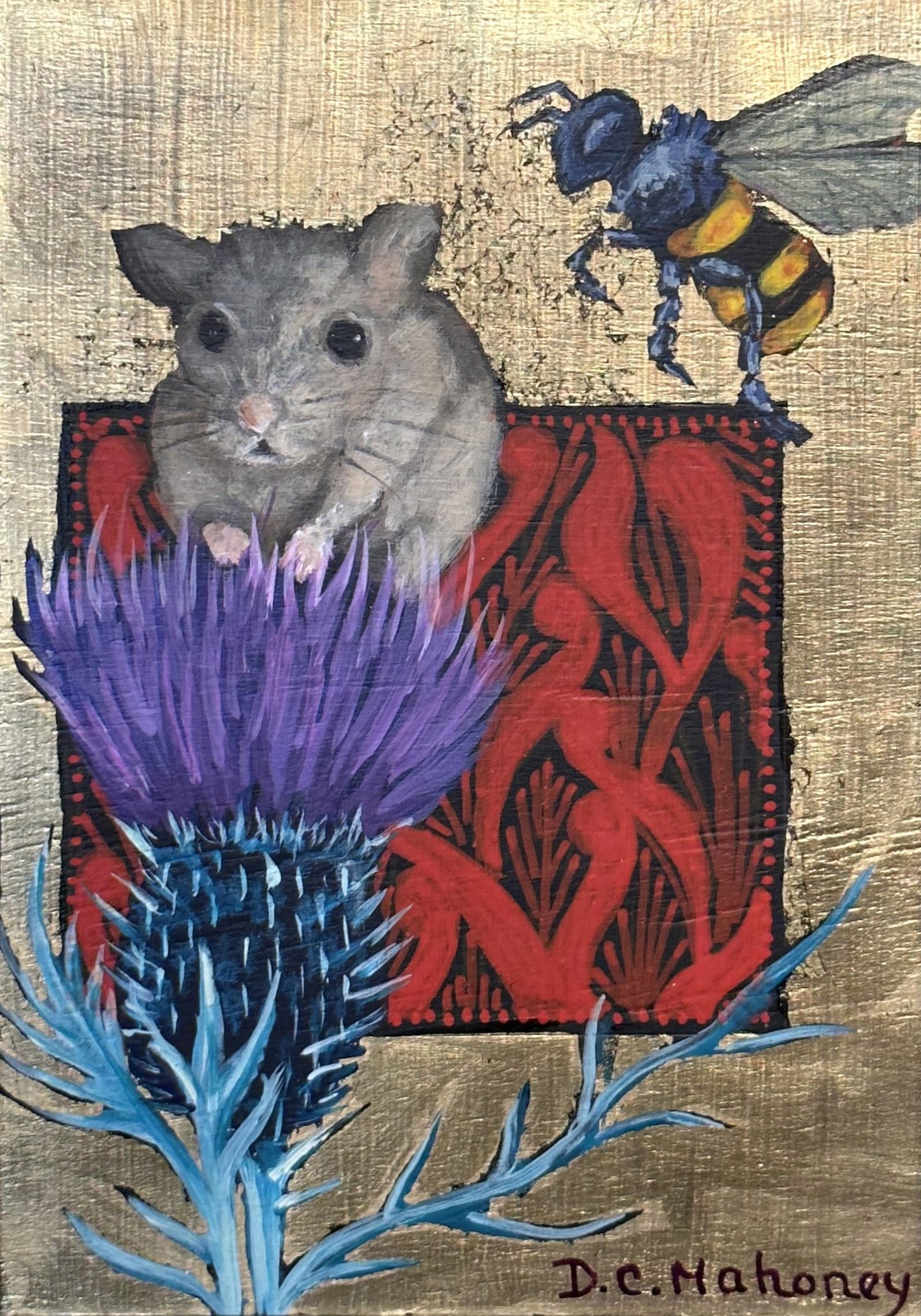 Thistle, Mouse & Bee