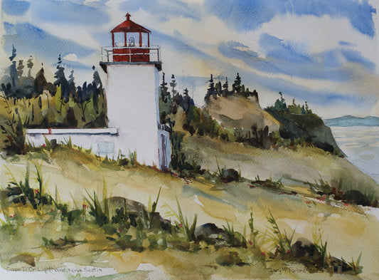 Cape D'or Lighthouse on the Bay of Fundy
