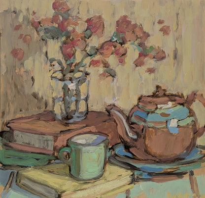 Brown Betty and Roses