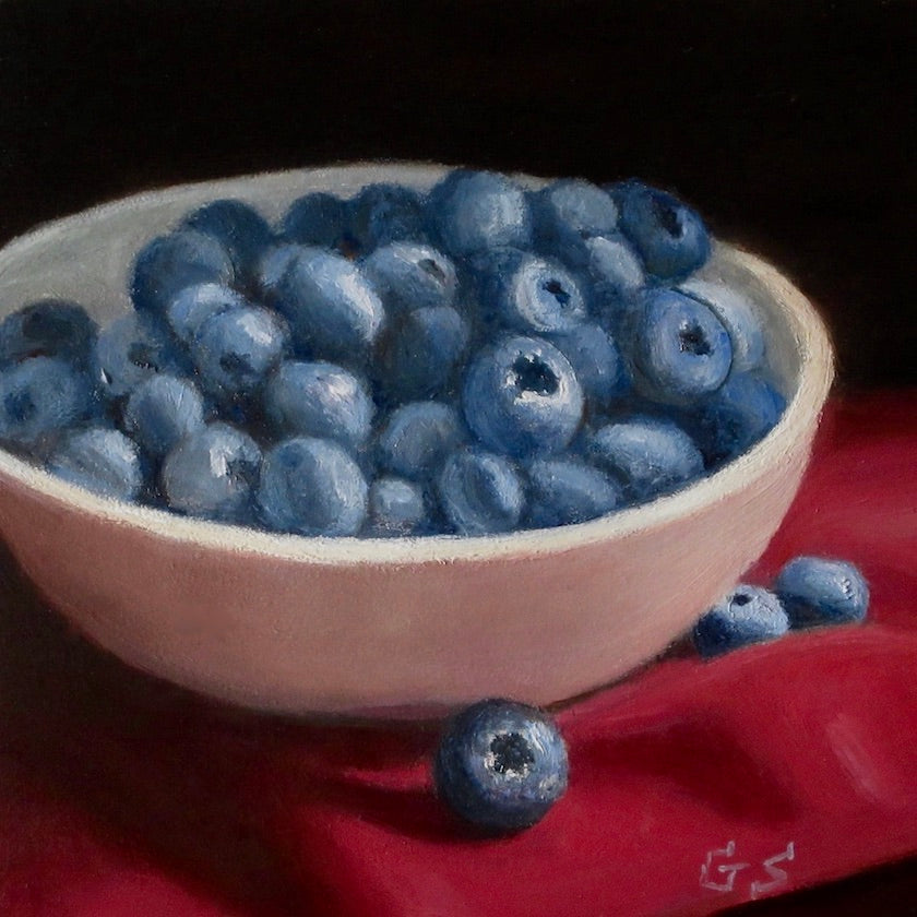 Blueberries and Bowl