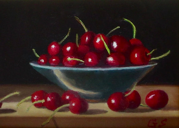 Bowl and Cherries