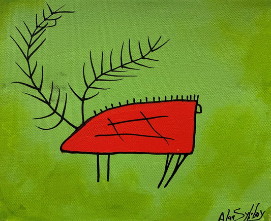 Red Caribou #2 Green Series