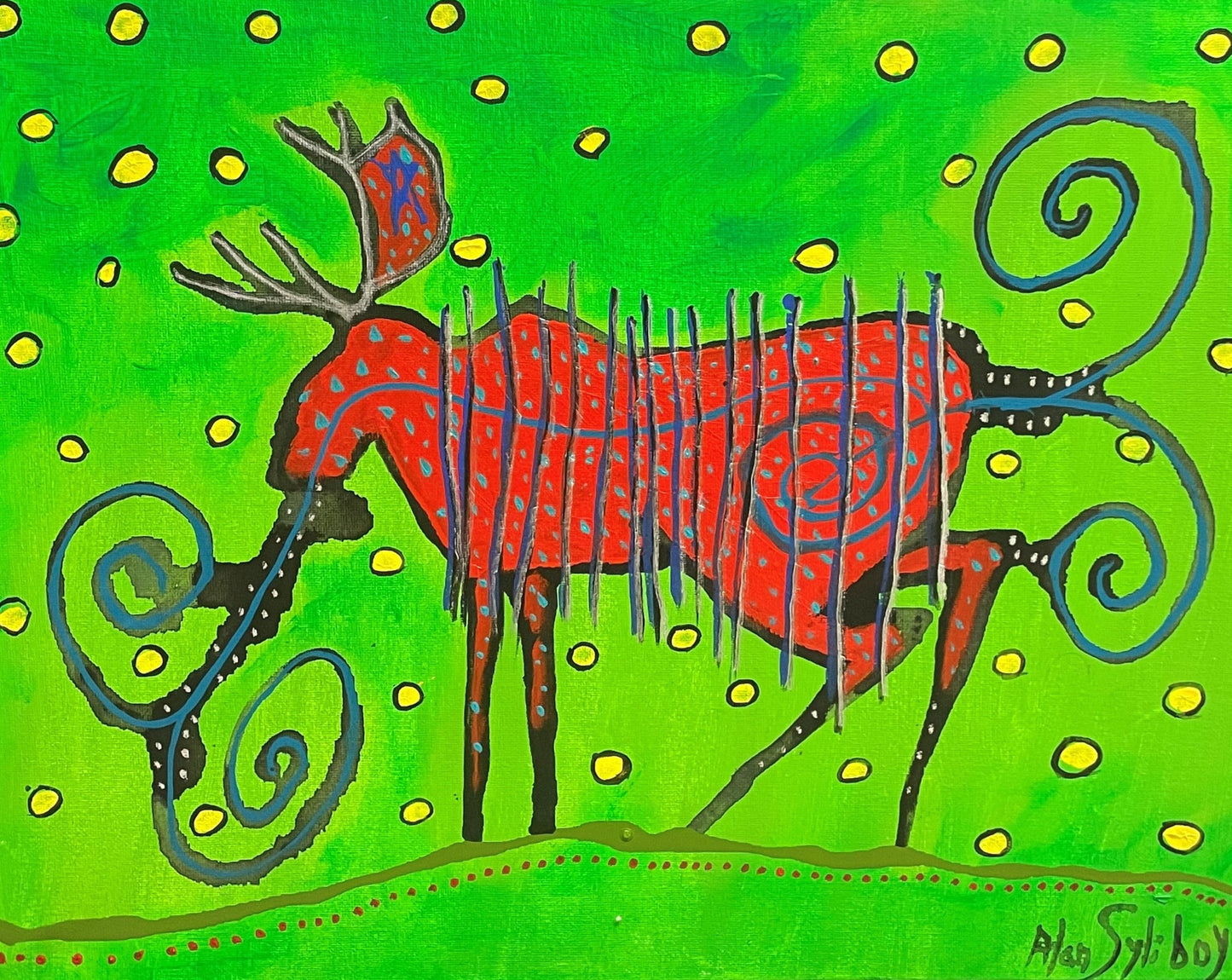 Red Ochre Moose Green Series # 4